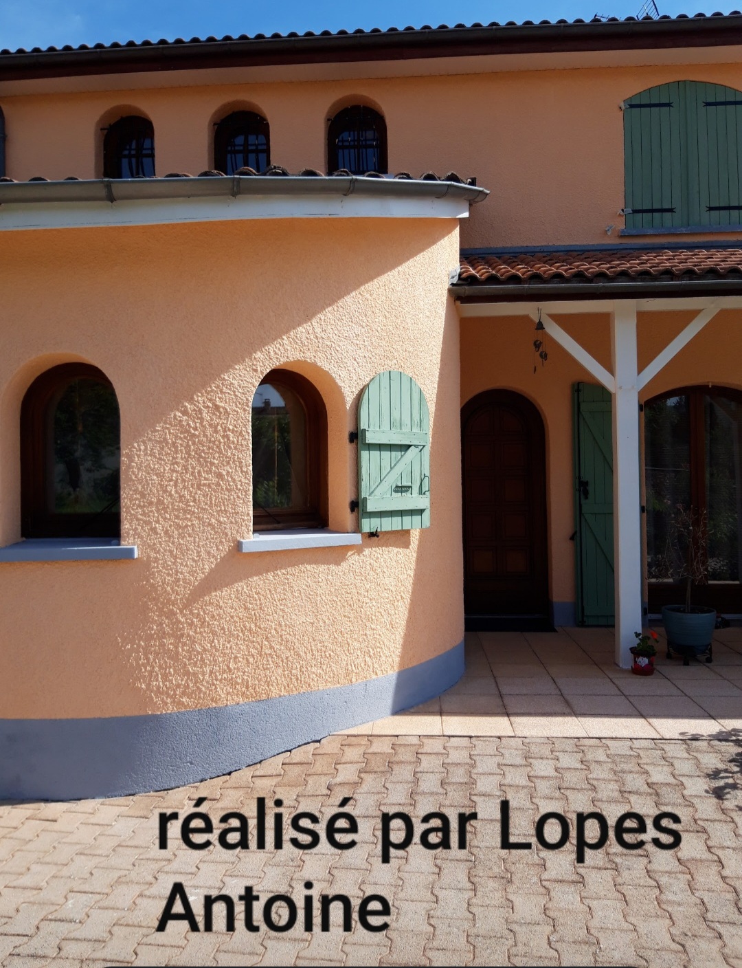 Réalisation peinture extérieure de maison à Cournon-d'Auvergne